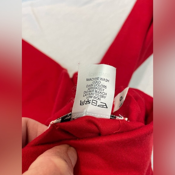 DKNY Women's Turtleneck Red Knit Logo - Picture 3 of 5